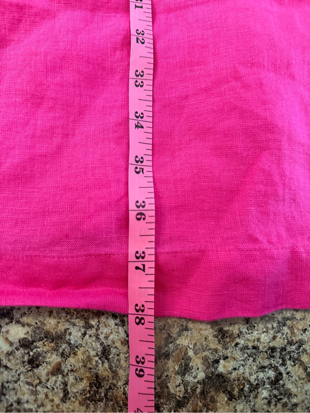NWT J Crew Pink Fuchsia One Shoulder Linen Shift Dress With Bow Size XL Preppy - Picture 8 of 8